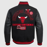 Pro Standard Men’s Bulls Area Code Wool Varsity Jacket