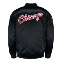 Chicago Bulls Mitchell & Ness Satin Bomber Jacket