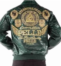 Pelle Pelle Men’s Eye On The Prize Green Leather Jacket