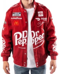 Red Cotton Dr. Pepper Racing Jacket