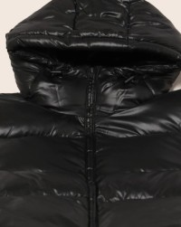 Men Zip-Front Regular Fit Hooded Puffer Jacket