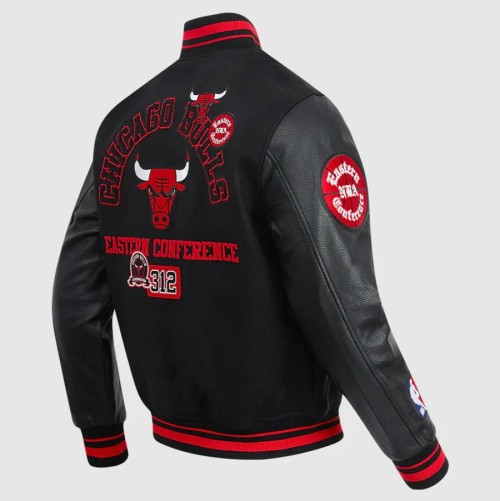 Pro Standard Men’s Bulls Area Code Wool Varsity Jacket