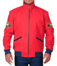 Baywatch David Hasselhoff Red Cotton Jacket