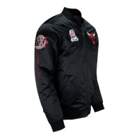 Chicago Bulls Mitchell & Ness Satin Bomber Jacket