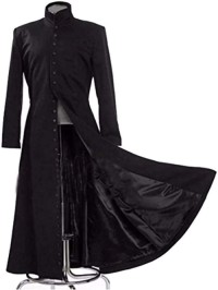 NEO MATRIX HEAVY DUTY WOOL BLACK COAT