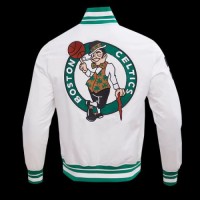 Introducing the timeless NBA Boston Celtics Retro Classic Men’s Rib Satin Jacket!