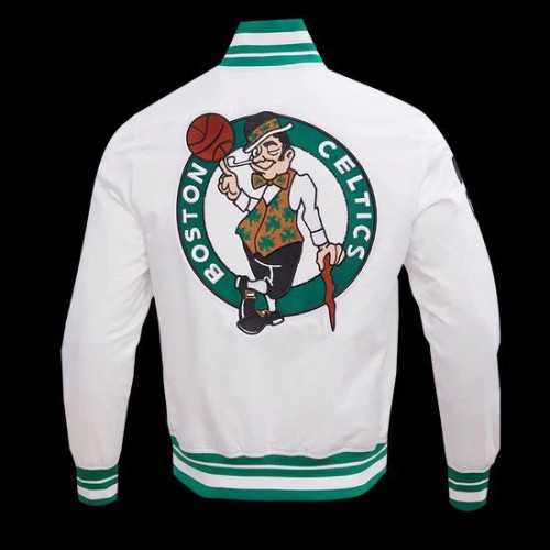 Introducing the timeless NBA Boston Celtics Retro Classic Men’s Rib Satin Jacket!