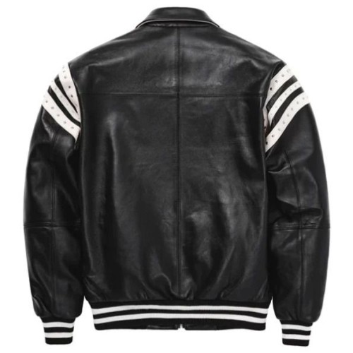 Pelle Pelle Encrusted Varsity Plush Black