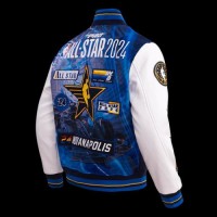 Introducing the exclusive NBA All-Star Game 2024 Men’s Wool Varsity Jacket