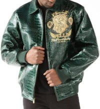 Pelle Pelle Men’s Eye On The Prize Green Leather Jacket